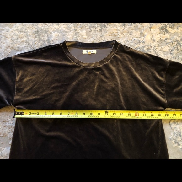 🖤 Madewell Velvet Velour Long Sleeve Balloon Sweatshirt - Picture 6 of 7